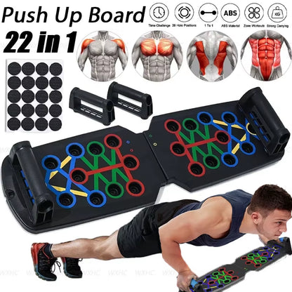 Professional Push up Strength Training Equipment Foldable Push-Up Board for Chest Abdomen Arms and Back Train Home Gym Equipment